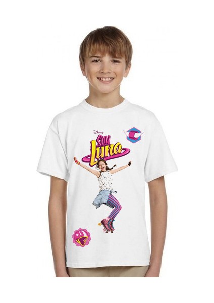 Soy Luna Çocuk Tişört Beyaz Unisex Kesimli