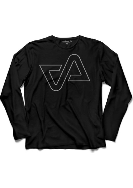 Ahlaksiz Adam Deliriyorduk Sustunuz Logo Uzun Kollu Tişört