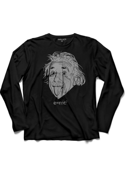 Albert Einstein Fizik Förmül Denklem E=Mc2 2 Uzun Kollu Tişört