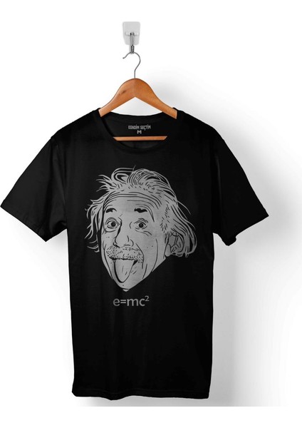 Albert Einstein Fizik Förmül Denklem E=Mc2 Işik Hizi Erkek Tişört