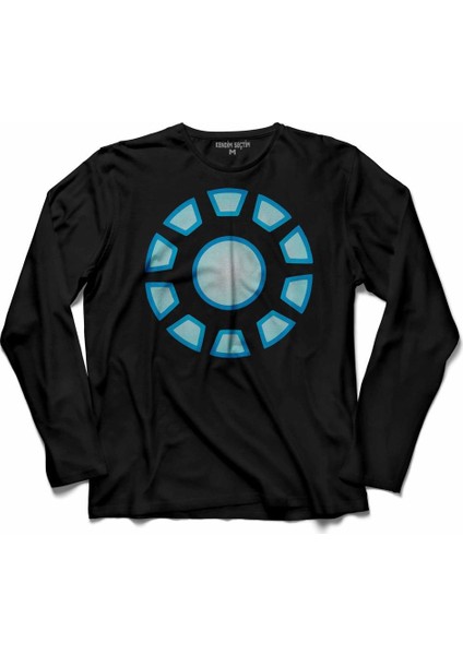 Arc Reactor Iron Man Demir Adam 2 Uzun Kollu Tişört