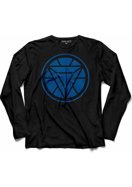Arc Reactor Iron Man Demir Adam Uzun Kollu Tişört