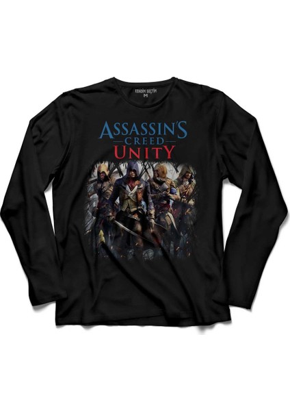 Assassins Assassin'S Creed Unity 4 5 Iv Uzun Kollu Tişört