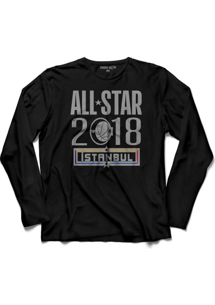 Basketbol All Star Istanbul Nba Basketball 2018 Uzun Kollu Tişört