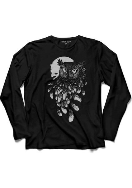 Baykuş Dolunay Owl Uzun Kollu Tişört
