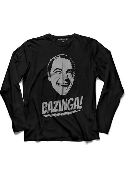 Bazinga Şaka The Big Bang Theory Sheldon Cooper Kollu Tişört