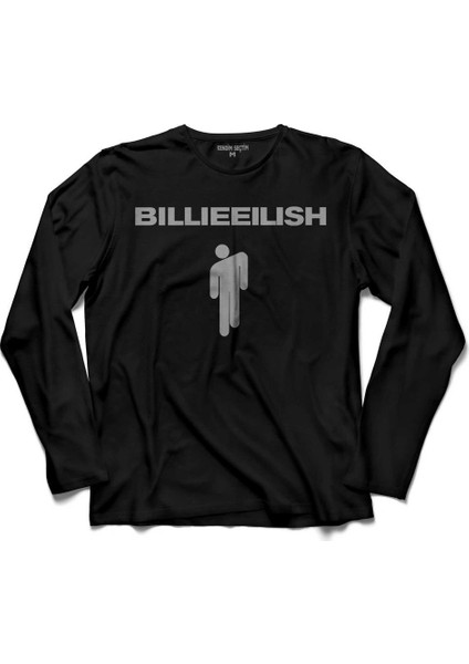 Billie Eilish Billieeilish Logo Uzun Kollu Tişört