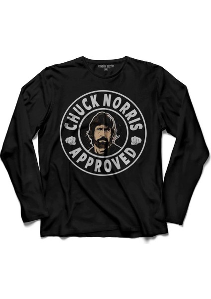 Chuck Norris Approved Dövüşcü Uzun Kollu Tişört