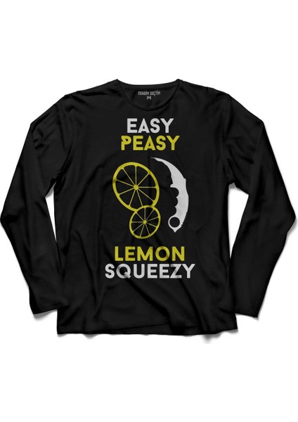 Cs Go Peasy Lemon Squeezy Counter Strike Limon Uzun Kollu Tişört