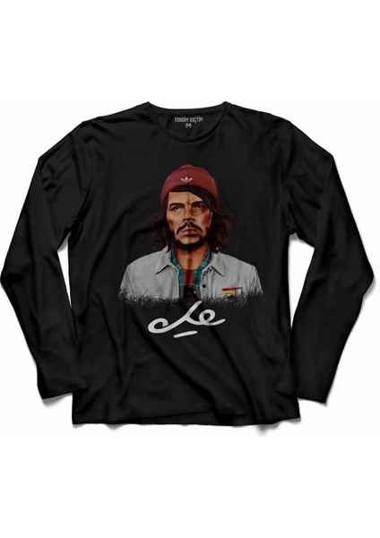 Hipstory Hipster Che Guevara Ernesto Uzun Kollu Tişört