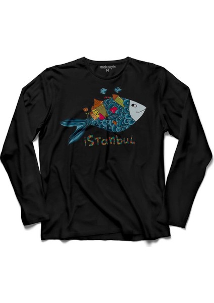 Istanbul Galata Konstantinopolis Osmanli Uzun Kollu Tişört