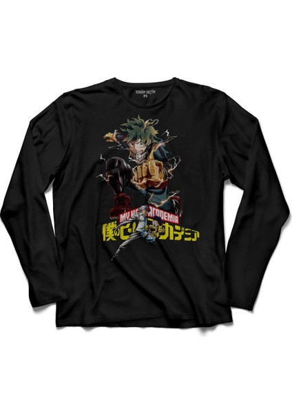 Izuku Midoriya Boku No Hero My Academia Uzun Kollu Tişört