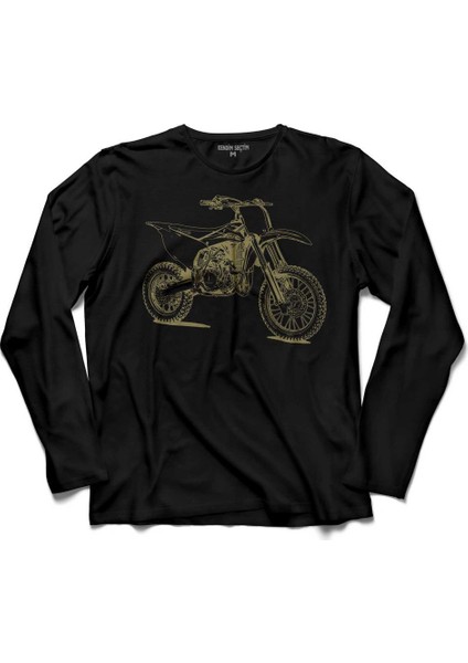 Kawasaki Enduro Motorcycle Motosiklet 2 Uzun Kollu Tişört