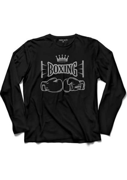Kick Box Boks Boxing Fight Dövüşçü Uzun Kollu Tişört