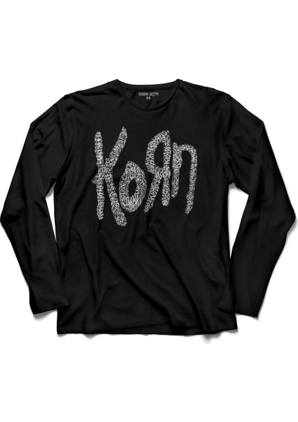 Korn Metal Music Logo 2 Uzun Kollu Tişört