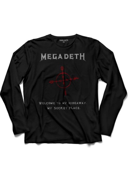 Megadeth Cryptic Writings Logo Uzun Kollu Tişört