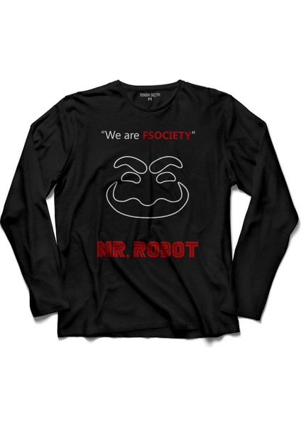 Mr. Mr Robot Who Is Fsociety Ben Robot 2 Uzun Kollu Tişört