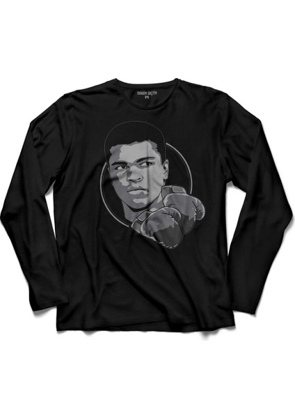 Muhammed Muhammad Ali Smile Boks Boksör Uzun Kollu Tişört