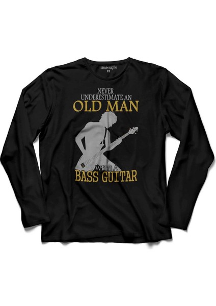 Neil Young Never Undersestimate An Old Man Uzun Kollu Tişört