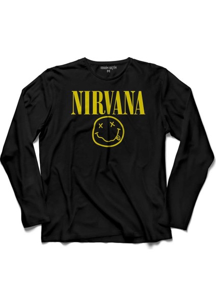 Nirvana Hanson Müzik Grubu Logo Uzun Kollu Tişört