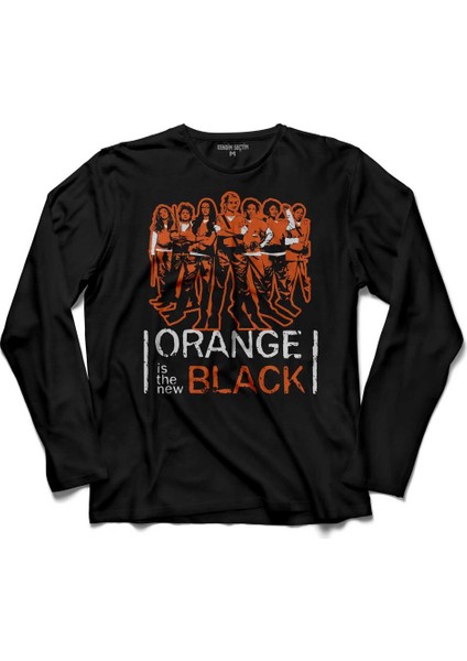 Orange Is The New Black Logo Tv Dizisi Uzun Kollu Tişört