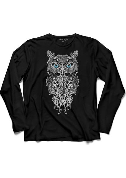 Owl Baykuş Design Desen Tasarim Yavru Minik Kuş Uzun Kollu Tişört