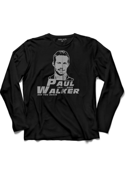 Paul Walker See You Again Hizli Ve Öfkeli 4 Uzun Kollu Tişört