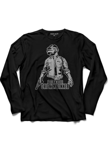 Playerunknown'S Battlegrounds Pubg Uzun Kollu Tişört