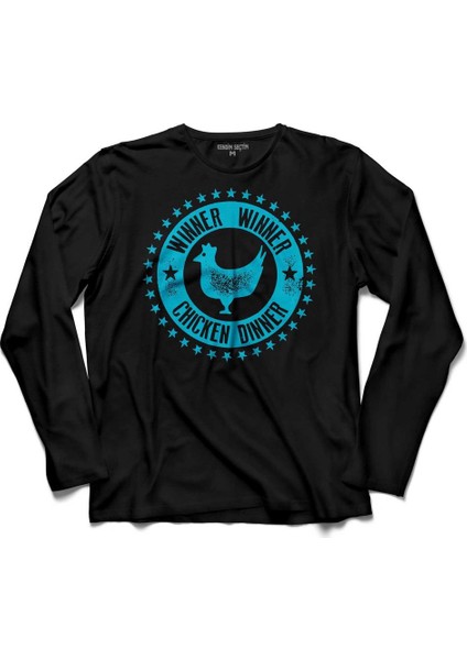 Pubg Winner Winner Chicken Dinner Uzun Kollu Tişört