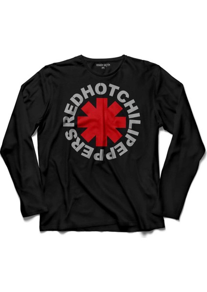 Red Hot Chili Peppers Logo Redhot Uzun Kollu Tişört