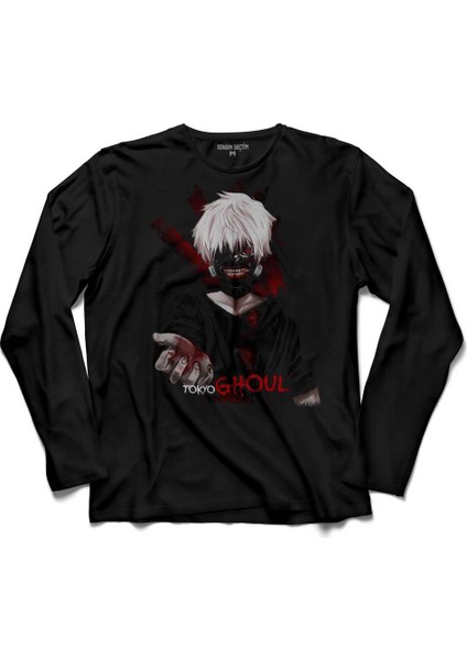 Render Kaneki Tokyo Ghoul Uzun 2 Kollu Tişört