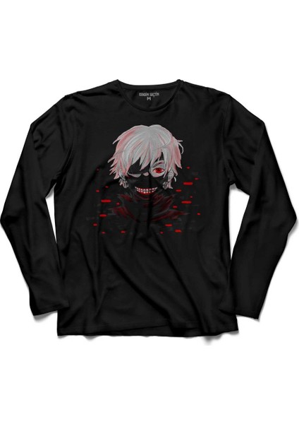 Render Kaneki Tokyo Ghoul Uzun Kollu Tişört