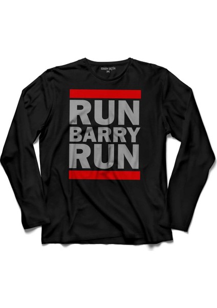 Run Barry Run Flash Star 3 Uzun Kollu Tişört