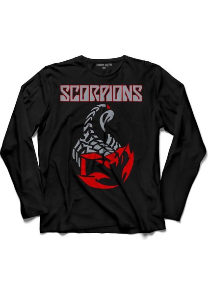 Scorpions Buen Metal Rock Akrep Burcu Uzun Kollu Tişört