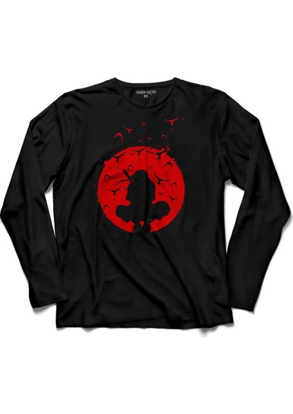 Silhouette Spy Naruto Anime Manga Uzun Kollu Tişört