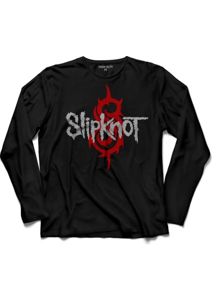 Slipknot Slip Knot Ravado Goat Star Logo Uzun Kollu Tişört