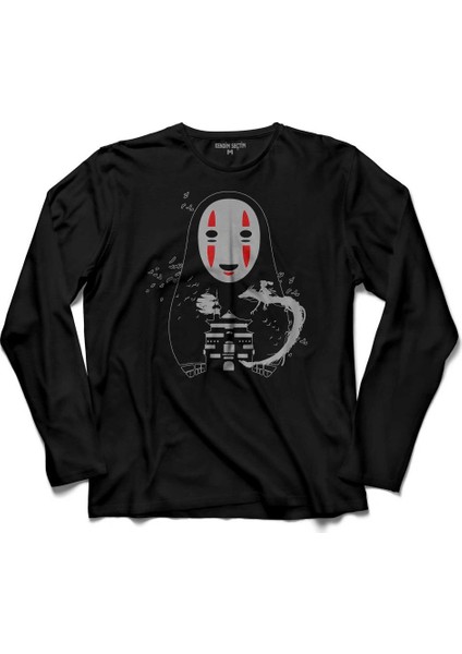Spirited Away No Face Miyazaki Uzun Kollu Tişört