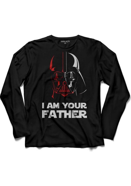 Star Wars I Am Your Father Ben Senin Babanim Uzun Kollu Tişört