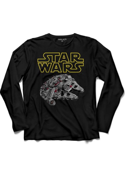 Star Wars Millennium Falcon Yildiz Savaşlari Uzun Kollu Tişört