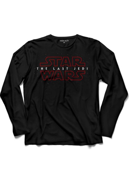 Star Wars The Last Jedi Word Yildiz Savaşlari Uzun Kollu Tişört