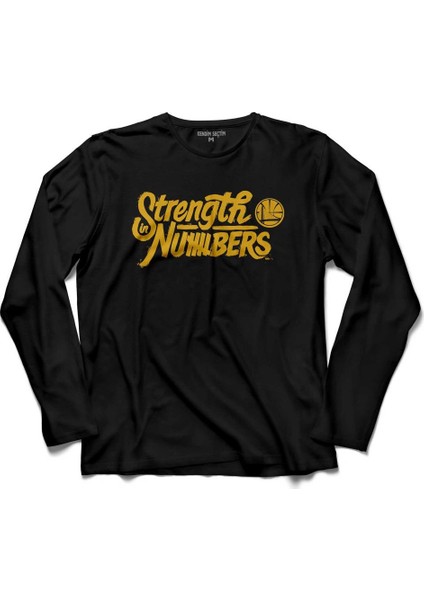 Strength In Numbers Stephen Curry Logo Uzun Kollu Tişört