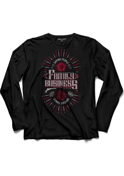 Supernatural The Family Business Saving People Est Uzun Tişört