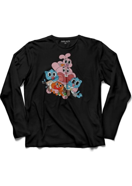 The Amazing World Of Gumball 2 Uzun Kollu Tişört