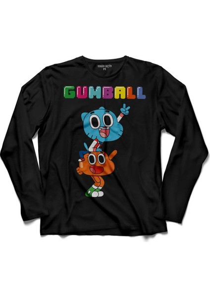 The Amazing World Of Gumball Uzun Kollu Tişört