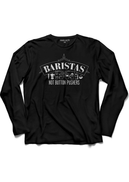 The Barista Coffee Kahve Espresso Maker Syphon2 Uzun Kollu Tişört