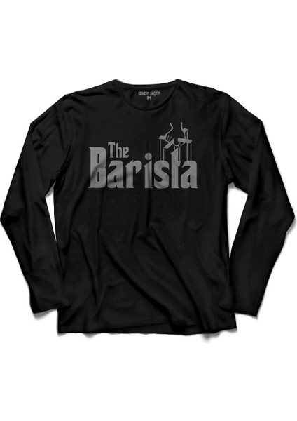 The Barista Godfather Coffee Kahve Espresso Uzun Kollu Tişört