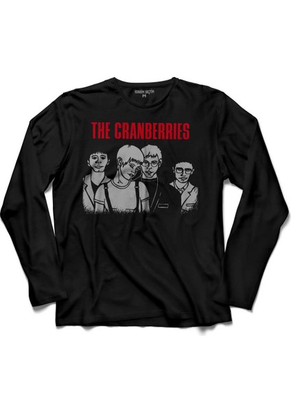 The Cranberries Music Group Logo Uzun Kollu Tişört