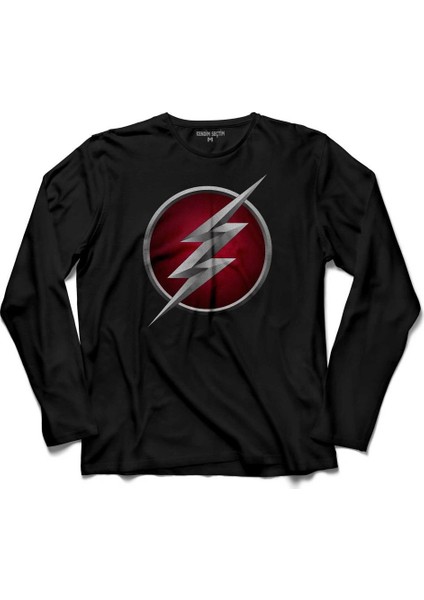 The Flash Logo Uzun Kollu Tişört