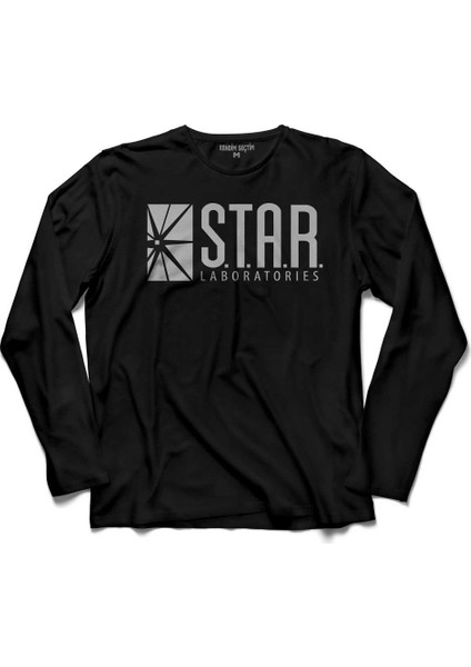 The Flash Star Lab Team S.T.A.R. Laboratories Uzun Kollu Tişört