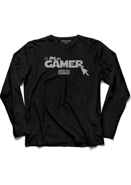 The Gamer Bilgisayar Online Oyuncu Player Uzun Kollu Tişört